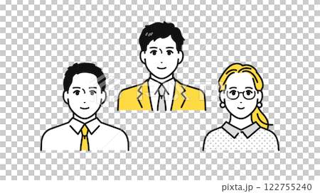 ビジネス チーム 人物 アイコン 122755240