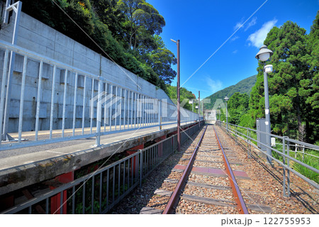 関西・近畿・餘部駅(余部駅)・実際に空中の駅へ続いていたレール、歩ける廃線跡・兵庫県香美町(5) 122755953