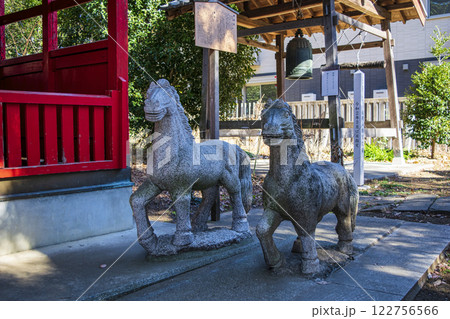 埼玉県白岡市 白岡八幡神社 神馬神社(神馬社) 神馬伝承の神社 埼玉県白岡市 白岡八幡神社 神馬神社(神馬社) 神馬伝承の神社 122756566