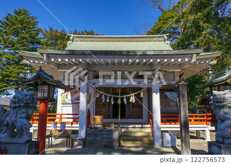 埼玉県白岡市 白岡八幡神社 拝殿 神馬伝承の神社 埼玉県白岡市 白岡八幡神社 拝殿 神馬伝承の神社 122756573