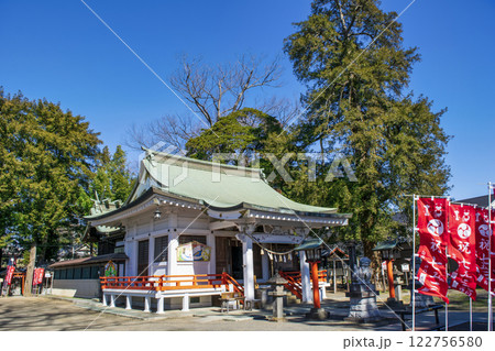 埼玉県白岡市 白岡八幡神社 拝殿 神馬伝承の神社 埼玉県白岡市 白岡八幡神社 拝殿 神馬伝承の神社 122756580