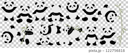 15 幅可愛熊貓插圖 122756818