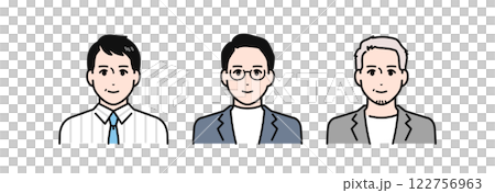 經理、副經理、科長、科長、領導、人物、圖標 經理、副經理、科長、科長、領導、人物、圖標 122756963