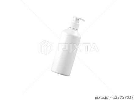Blank white deodorant bottle mockup stand isolated. 122757037