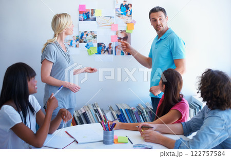 Presentation, coaching and learning team of startup creative small business with business leadership and diversity. Group of people, management staff or business people as team with leader managers Presentation, coaching and learning team of startup creative small business with business leadership and diversity. Group of people, management staff or business people as team with leader managers 122757584