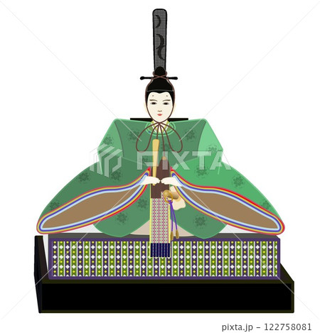 男雛のイラスト 男雛のイラスト 122758081