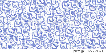 幾何学 抽象 波 渦 サークル パターン 背景 122759321
