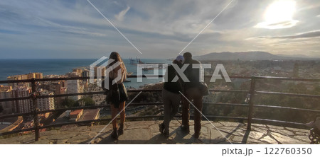 People enjoying stunning view from Mirador de la Coracha, Spain 122760350