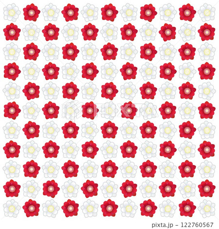 紅白花桃の壁紙イラスト 紅白花桃の壁紙イラスト 122760567