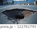 陥没した道路 122761795