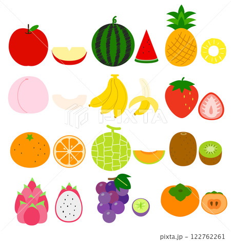 フルーツ　全体＆カット 122762261