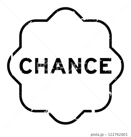 Grunge black chance word rubber seal stamp on white background Grunge black chance word rubber seal stamp on white background 122762801