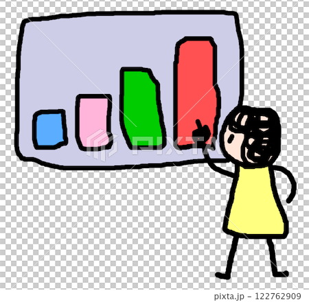 以圖表形式解釋和報告銷售總結表的人員的插圖 以圖表形式解釋和報告銷售總結表的人員的插圖 122762909