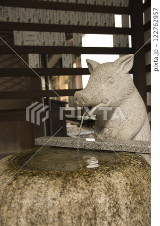 護王神社 霊猪の手水舎3 護王神社 霊猪の手水舎3 122762957