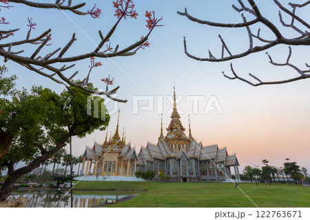 The beauty of the evening at Wat Non Kum or Wat Luang Pho To, Sikhio District, Nakhon Ratchasima  122763671