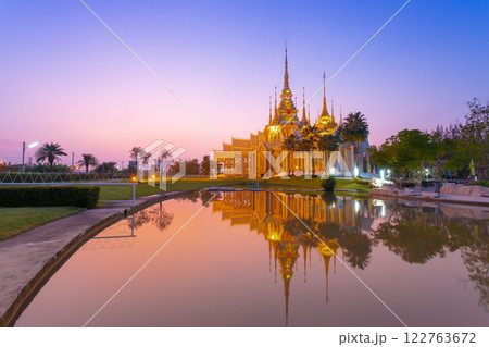 The beauty of the evening at Wat Non Kum or Wat Luang Pho To, Sikhio District, Nakhon Ratchasima  122763672