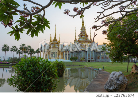 The beauty of the evening at Wat Non Kum or Wat Luang Pho To, Sikhio District, Nakhon Ratchasima The beauty of the evening at Wat Non Kum or Wat Luang Pho To, Sikhio District, Nakhon Ratchasima 122763674