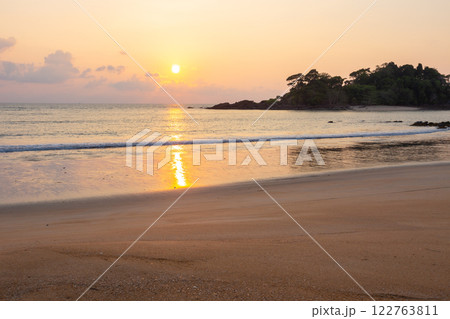 The beauty and tranquility on the beach of Koh Phra Thong, the largest island in Phang Nga Province, Kura Buri District The beauty and tranquility on the beach of Koh Phra Thong, the largest island in Phang Nga Province, Kura Buri District 122763811