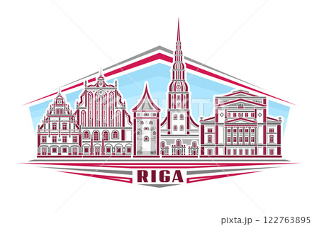 Vector illustration of Riga Vector illustration of Riga 122763895
