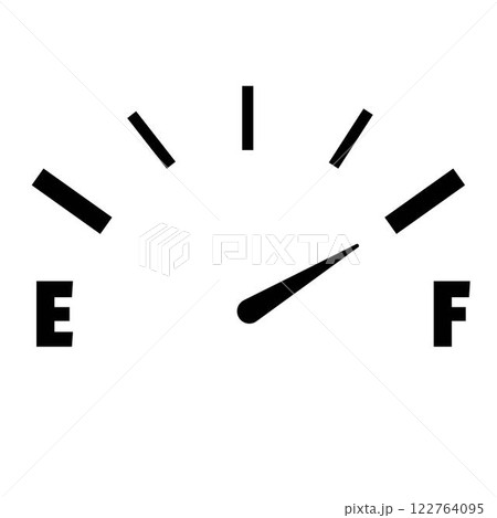 simple Fuel indicator scale. Car dial petrol gasoline dashboard simple Fuel indicator scale. Car dial petrol gasoline dashboard 122764095