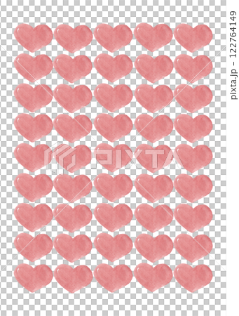 Watercolor pink hearts. Abstract background. Watercolor illustration for your design 122764149