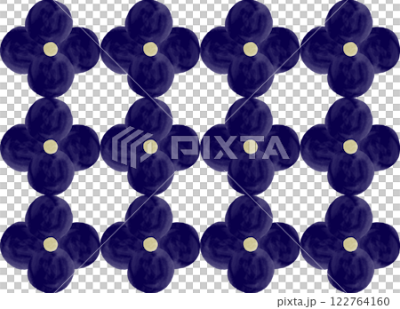 無縫花瓷磚圖案藍色/背景材質/手繪 122764160