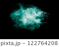 Cloud of green smoke is floating in the air 122764208