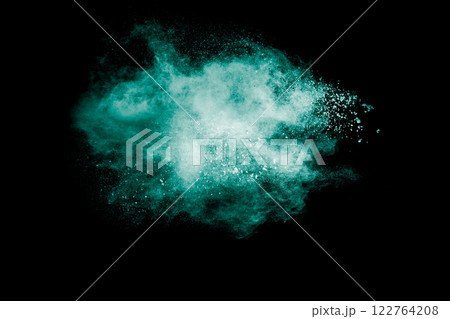 Cloud of green smoke is floating in the air Cloud of green smoke is floating in the air 122764208