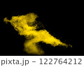 Yellow cloud of dust is floating in the air. 122764212