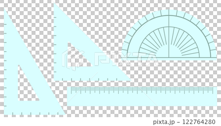 標尺設定算術和數學向量素材 122764280