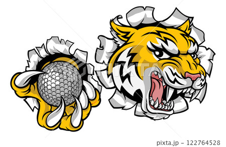 Wildcat Bobcat Bobcats Wildcats Golf Mascot 122764528