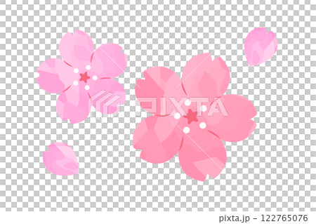 Cherry blossom petals watercolor illustration 03 Cherry blossom petals watercolor illustration 03 122765076