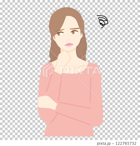 Illustration of a woman in need 122765732