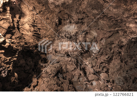 Cave ceiling with stalactites of Damlatas Cave 122766821