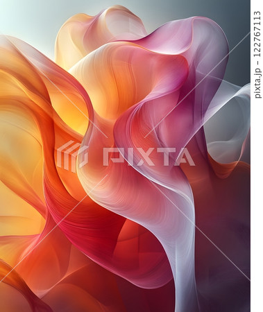 A dynamic composition with transparent shapes and vibrant gradients evokes movement and energy, creating a modern feel. Ideal for backgrounds in graphic design or digital media conveying innovation. A dynamic composition with transparent shapes and vibrant gradients evokes movement and energy, creating a modern feel. Ideal for backgrounds in graphic design or digital media conveying innovation. 122767113