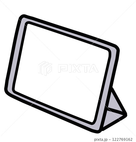 シンプルなタブレットのみのイラスト シンプルなタブレットのみのイラスト 122769162