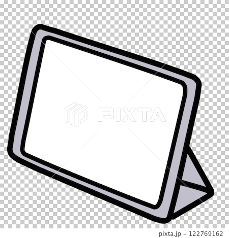 シンプルなタブレットのみのイラスト シンプルなタブレットのみのイラスト 122769162