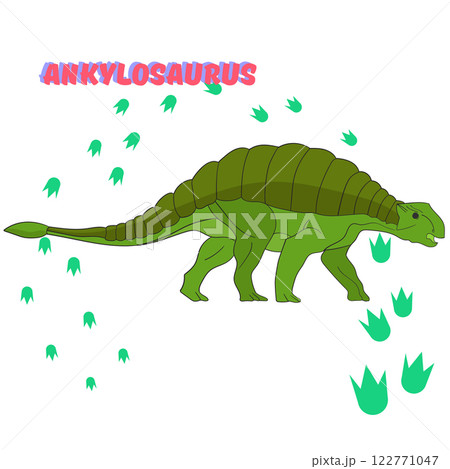 Cartoon dinosaur vector illustration 122771047