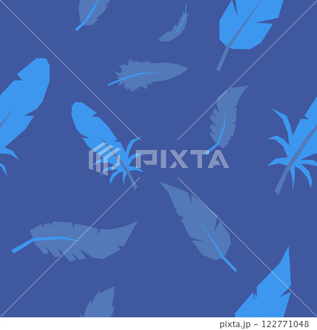 Feather pattern seamless vector illustration 122771048
