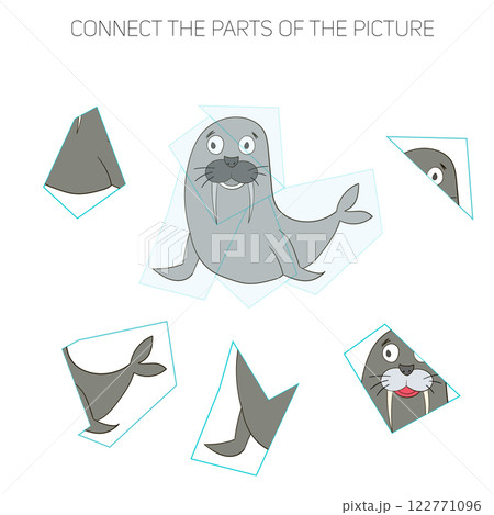 Puzzle game for chldren seal Puzzle game for chldren seal 122771096