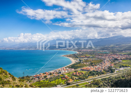 Amazing panoramic view on the the Olivieri city. 122771623