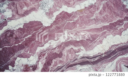 Detailed pink and white marble texture with natural patterns and swirls 122771880