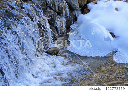 牛伏川　氷の造形 122772359