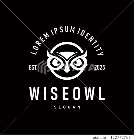 owl logo silhouette symbol design simple illustration night animal temple symbol owl logo silhouette symbol design simple illustration night animal temple symbol 122772768