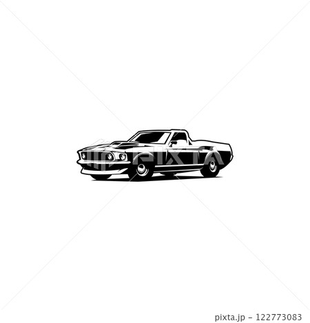 1968 ford mustang car. isolated logo, badge, emblem, icon, sticker design. available in eps 10 1968 ford mustang car. isolated logo, badge, emblem, icon, sticker design. available in eps 10 122773083