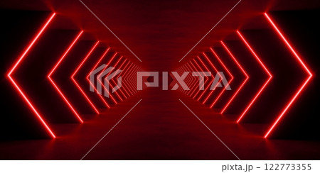 interior empty space with red lighting , 3d rendering interior empty space with red lighting , 3d rendering 122773355