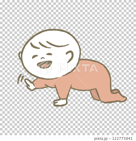 Crawling baby (pink) Crawling baby (pink) 122773841