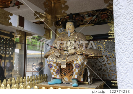 statue of Tokugawa Ieyasu in Toshogu shrine , dedicated to Tokugawa Leyasu. UNESCO World Heritage Site statue of Tokugawa Ieyasu in Toshogu shrine , dedicated to Tokugawa Leyasu. UNESCO World Heritage Site 122774258