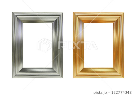 Vintage white frame isolated on white background Vintage white frame isolated on white background 122774348