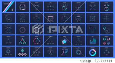 Vector graphics infographics with mobile phone. Template for creating mobile applications, workflow layout, diagram, banner, web design, business reports 122774434